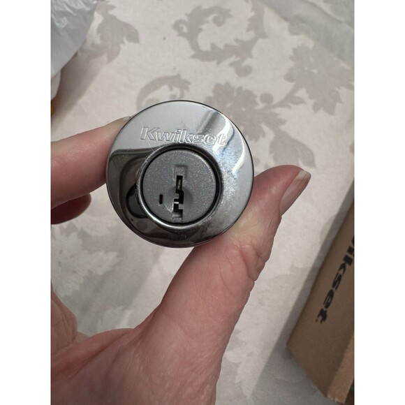 Kwikset Chelsea Single Cylinder Handleset Smartkey Polished Chrome Exterior ONLY - Picture 7 of 16